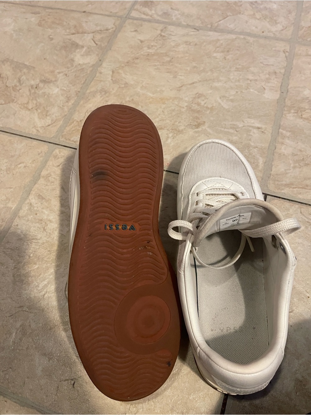 Vessi Kids White Sneakers with Gum Outsole